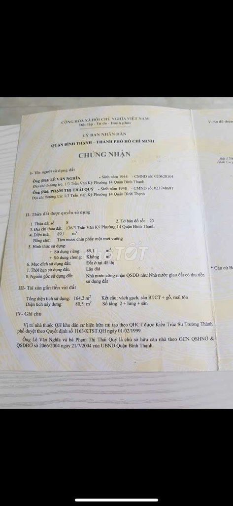 bán nhà phường bình thạnh