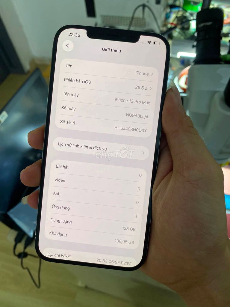Apple iPhone 12 Pro Max 128GB Đen Like New. Mua bán Điện thoại tại Quận Tân Bình Tp Hồ Chí Minh được đăng bởi Hội Đồ Điện Tử hình 1