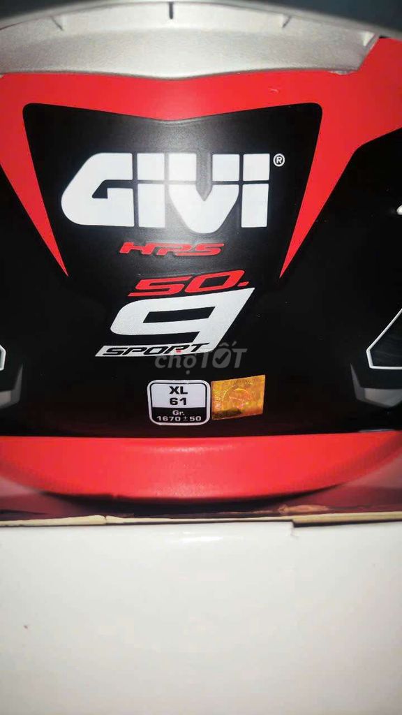 Thanh Lý Mũ bảo hiểm GIVI H509 XL, đỏ đen