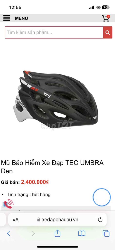 mũ bảo hiểm xe đạp TEC Umbra chính hãng