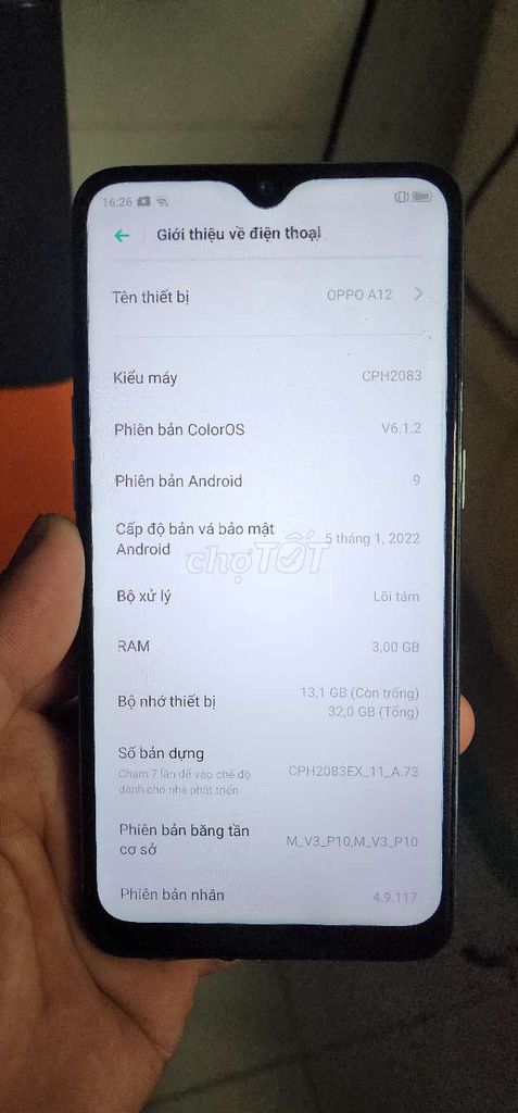 Oppo A12 3GB/32GB Xanh.fui cn. ace chửa cháy lh. Mua bán Điện thoại tại Thành phố Thủ Dầu Một Bình Dương được đăng bởi Lê Quang Khôi hình 1