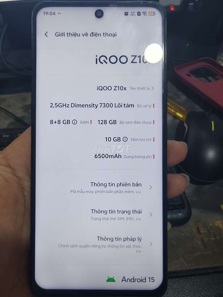iQOO Z10x 128GB Đen. Mua bán Điện thoại tại Thị xã Hương Thủy Thừa Thiên Huế được đăng bởi tinh hình 1