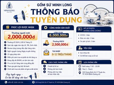 Công Nhân Sản Xuất - Gốm sứ Minh Long I