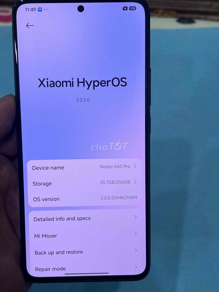 Redmi K60pro, bản 12/256, đen. Mua bán Điện thoại tại Quận Hoàng Mai Hà Nội được đăng bởi Nguyennoi hình 1