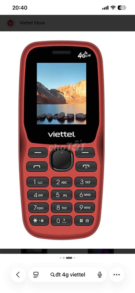 Viettel 4G LTE Đỏ. Mua bán Điện thoại tại Thành phố Thanh Hóa Thanh Hóa được đăng bởi Lâm Thị Dung hình 1