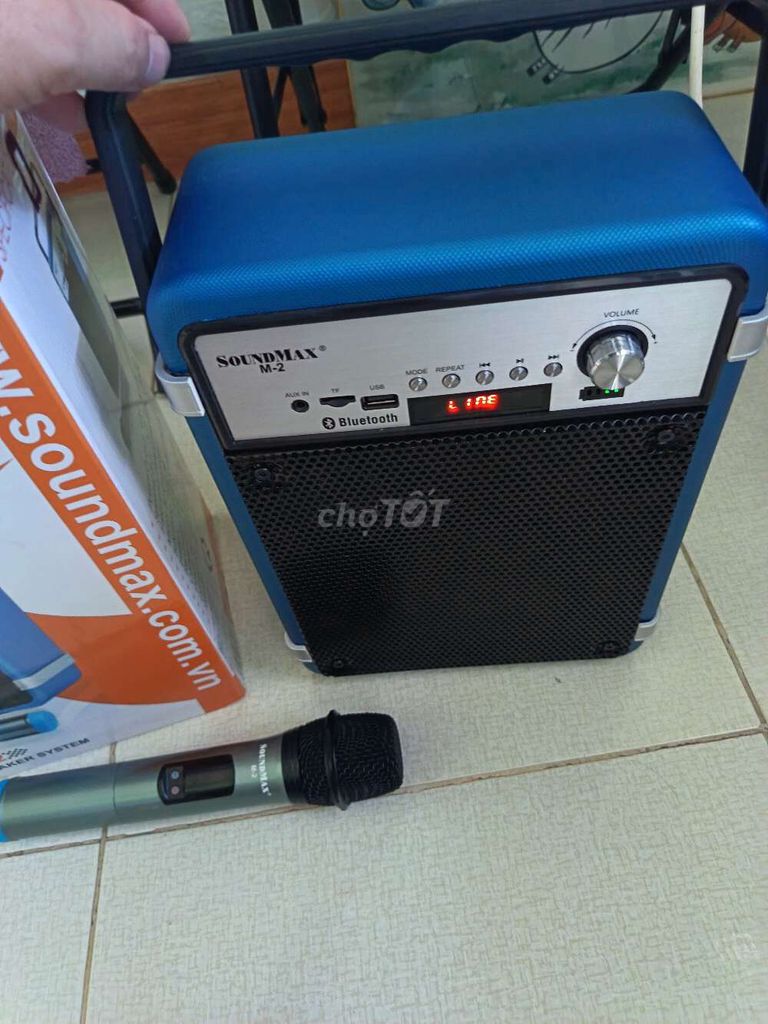 Loa Bluetooth Karaoke Soundmax M2 Xanh 99% mới. Mua bán Tivi, Âm thanh tại Quận Cẩm Lệ Đà Nẵng được đăng bởi Anh Thi hình 1