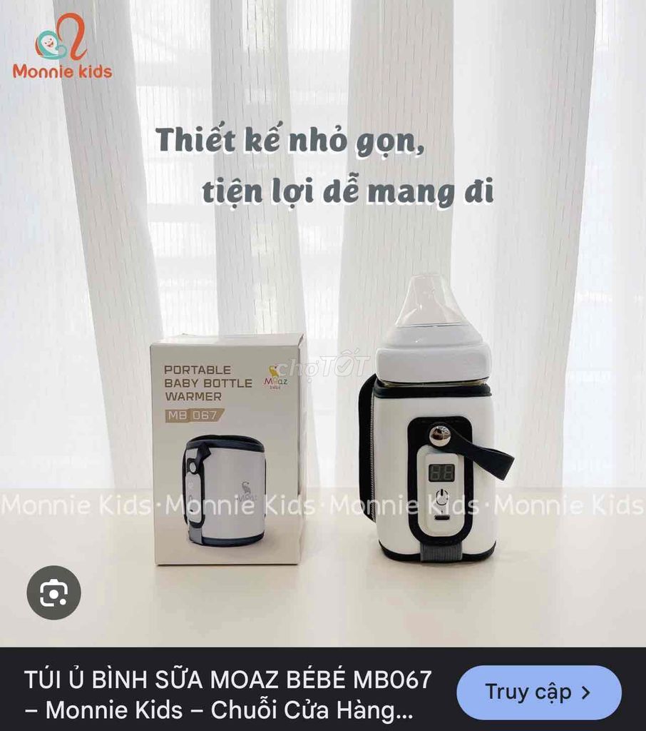 Thanh lý Túi ủ sữa di động hiệu Moaz bébé new 100%