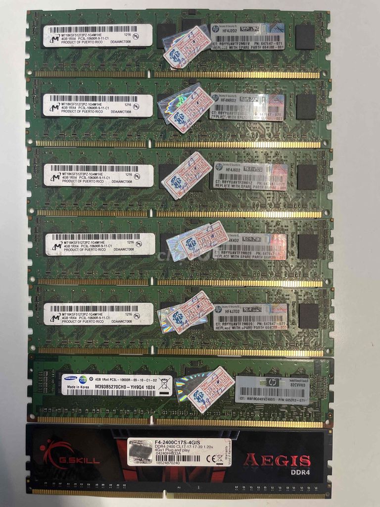 RAM Kingston Fury 4GB DDR3L PC3L-10600R Mới. Mua bán Linh kiện (RAM, Card...) tại Quận 3 Tp Hồ Chí Minh được đăng bởi Phong hình 1