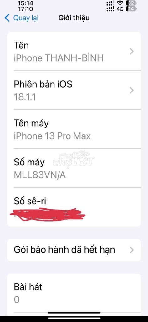 iPhone 13 Pro Max 128GB Vàng Quốc tế mua TGDĐ