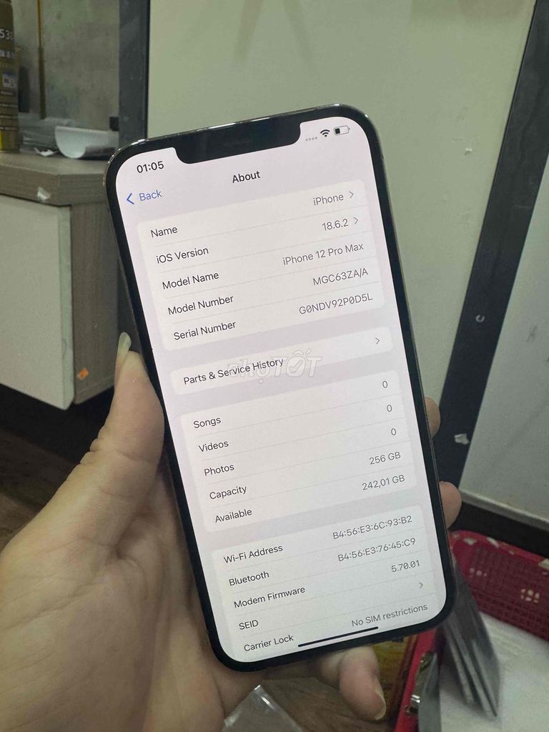 12prm mực nhỏ tý 256gb. Mua bán Điện thoại tại Quận 12 Tp Hồ Chí Minh được đăng bởi San San Mobile hình 1