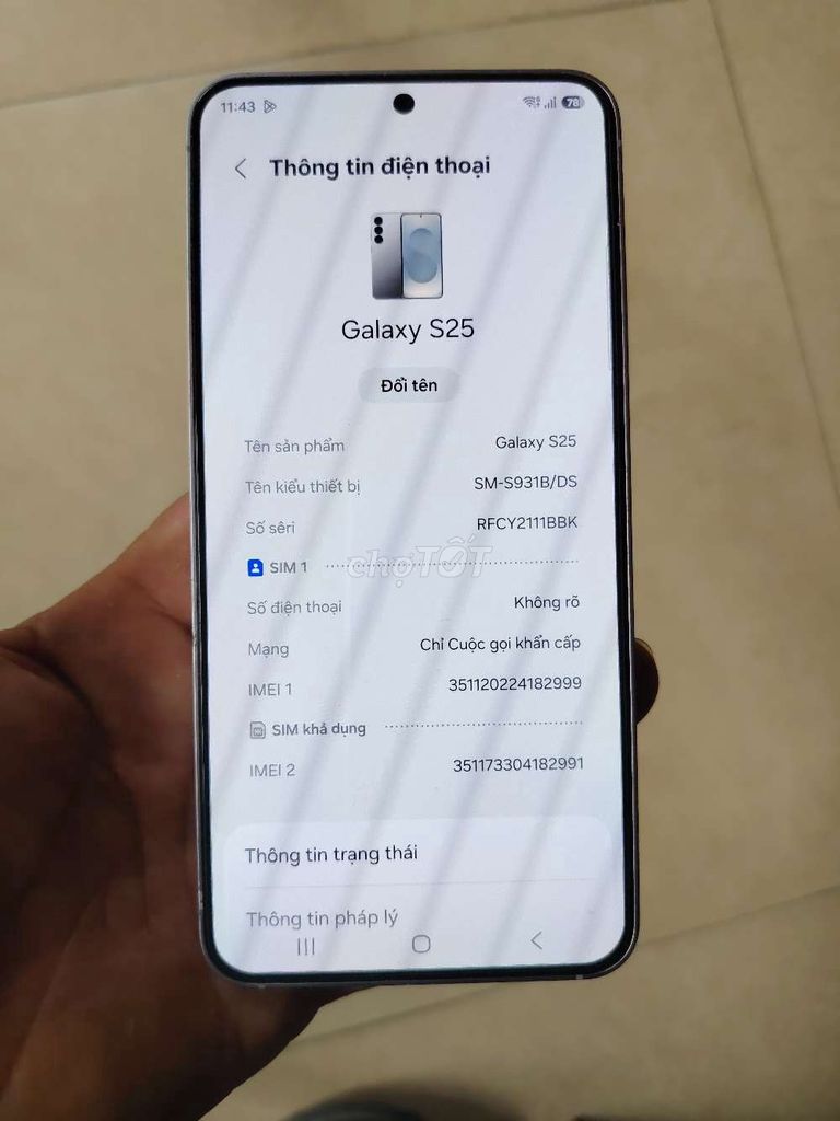 Samsung Galaxy S25 12GB/256GB bán or giao lưu. Mua bán Điện thoại tại Quận Bắc Từ Liêm Hà Nội được đăng bởi Hoàng hình 1