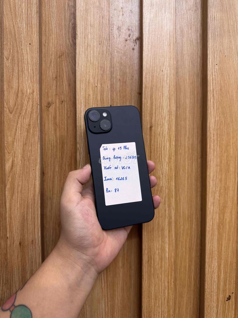 Apple iPhone 15 Plus 256GB Đen. Mua bán Điện thoại tại Quận Đống Đa Hà Nội được đăng bởi  HT Mobie Trả góp nợ xáu bao duyệt hình 1