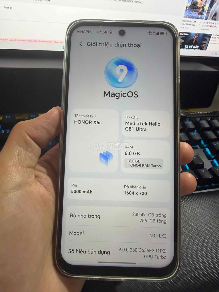 Honor X6c 6GB/256GB Trắng. Mua bán Điện thoại tại Thành phố Thủ Đức Tp Hồ Chí Minh được đăng bởi Nguyễn Tứ hình 1