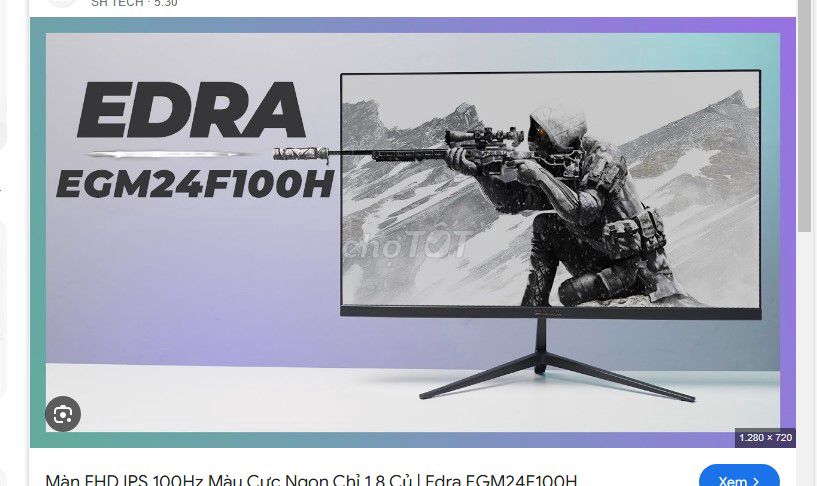 Màn hình GAMING E-Dra 24inch - IPS 100Hz FHD Mới