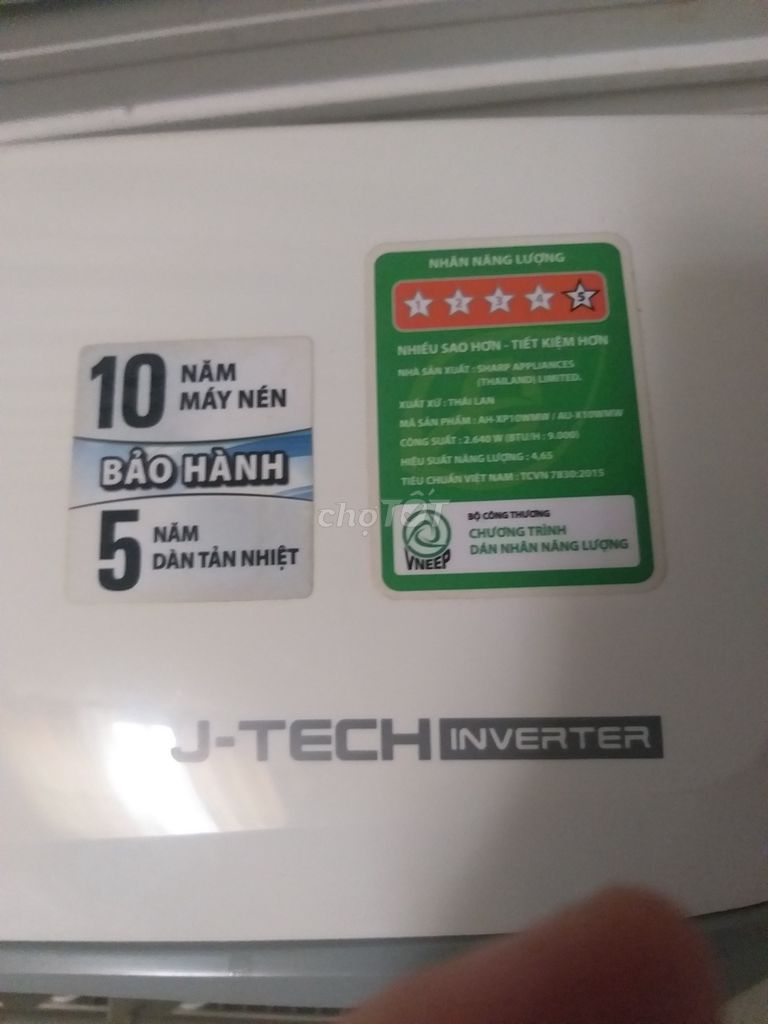 Điều hòa Sharp AH-XP10WMW Trắng. Mua bán Máy lạnh, điều hoà tại Huyện Gò Dầu Tây Ninh được đăng bởi cuong nguyen hình 1
