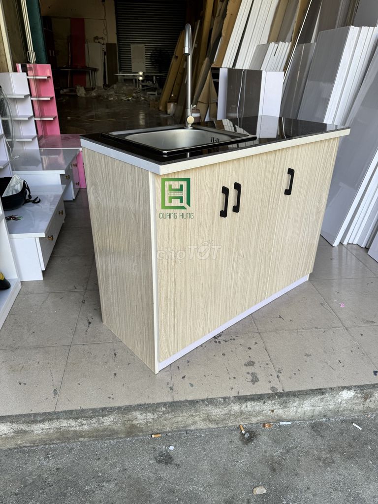 Tủ bếp mini Nhựa Đài Loan Vân gỗ chống nước. Mua bán Tủ, kệ gia đình tại Thành phố Thủ Đức Tp Hồ Chí Minh được đăng bởi Nội Thất Quang Hùng hình 1