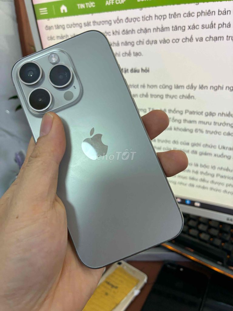 iphone 15pro 128g titan full 99% quốc tế. Mua bán Điện thoại tại Quận Lê Chân Hải Phòng được đăng bởi hoang anh hình 1