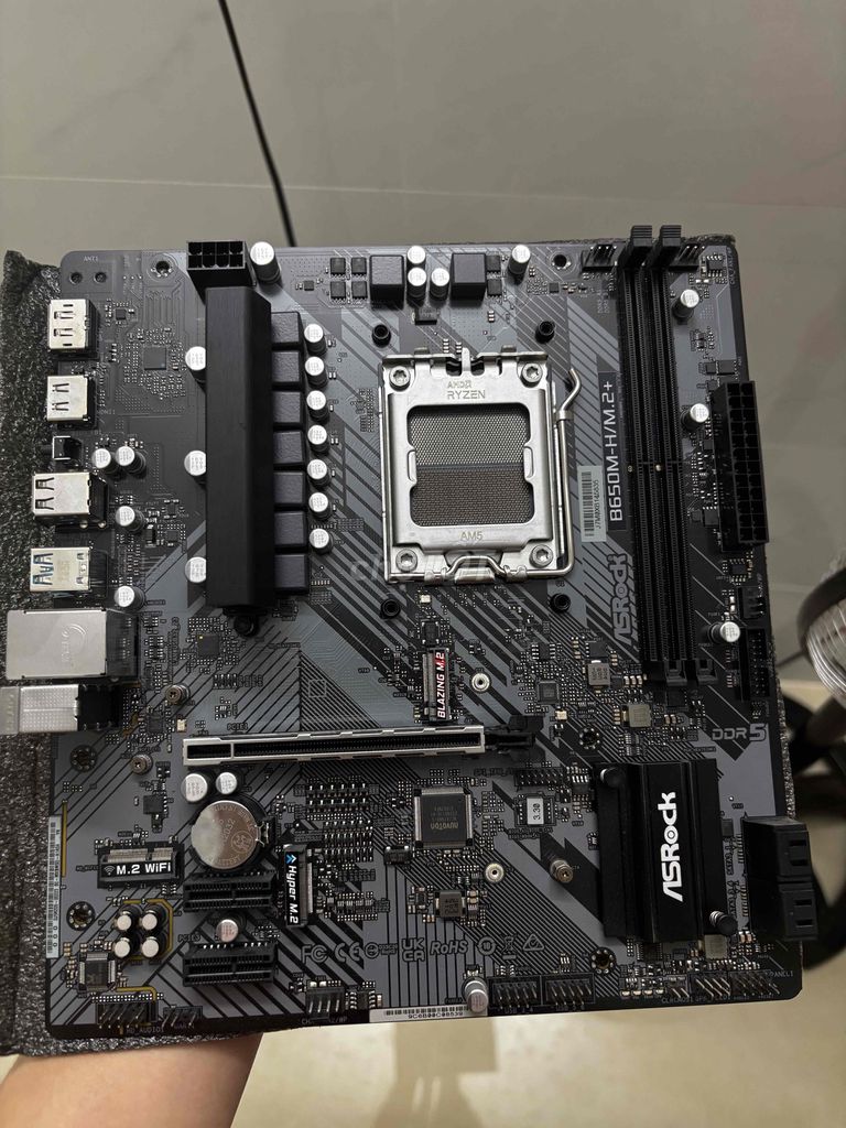 Bo mạch chủ ASRock B650M-H/M.2+. Mua bán Linh kiện (RAM, Card...) tại Thành phố Bà Rịa Bà Rịa - Vũng Tàu được đăng bởi Hiệp Lê hình 1