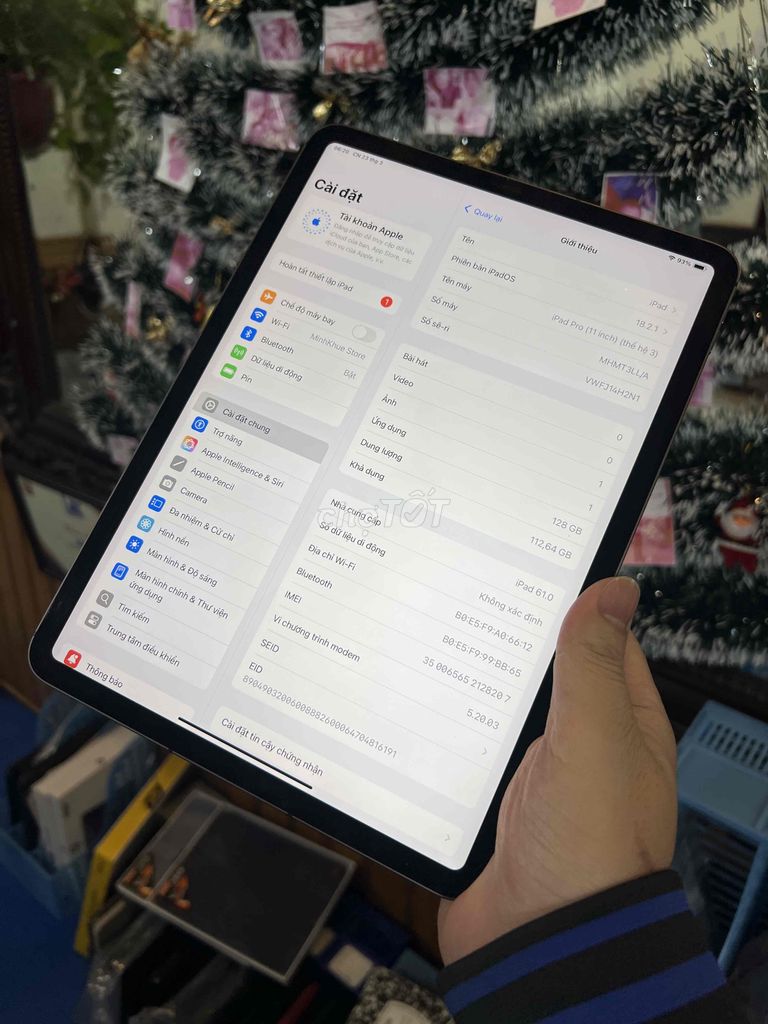 iPad Pro M1 2021 128GB Wifi 5g pin 91 đẹp zin