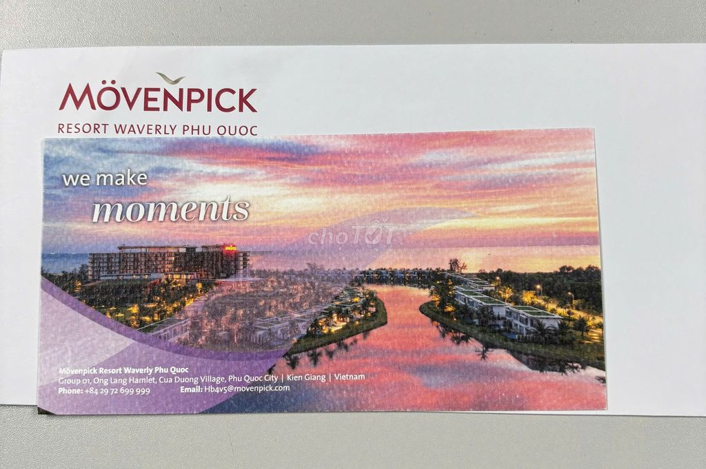 Voucher Mövenpick Resort Waverly Phú Quốc. Du lịch tại Quận 3 Tp Hồ Chí Minh được đăng bởi Yen hình 1