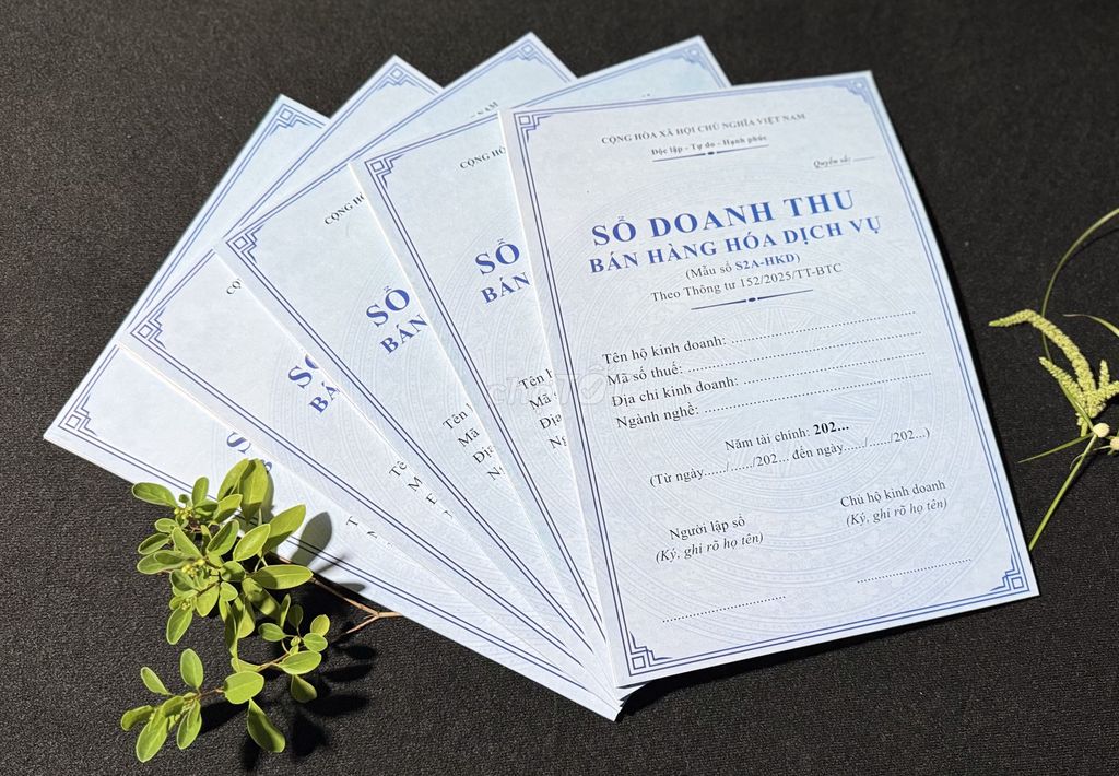 Sổ doanh thu S2A-HKD Giấy Trắng xanh. Mua bán Đồ dùng văn phòng tại Huyện Hóc Môn Tp Hồ Chí Minh được đăng bởi Tâm Tâm hình 1