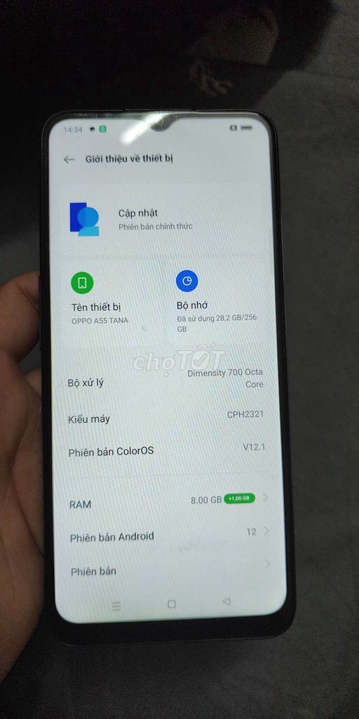 OPPO A55 TANA 8GB/256GB Đen. Mua bán Điện thoại tại Quận Hoàng Mai Hà Nội được đăng bởi Thương Lê hình 1