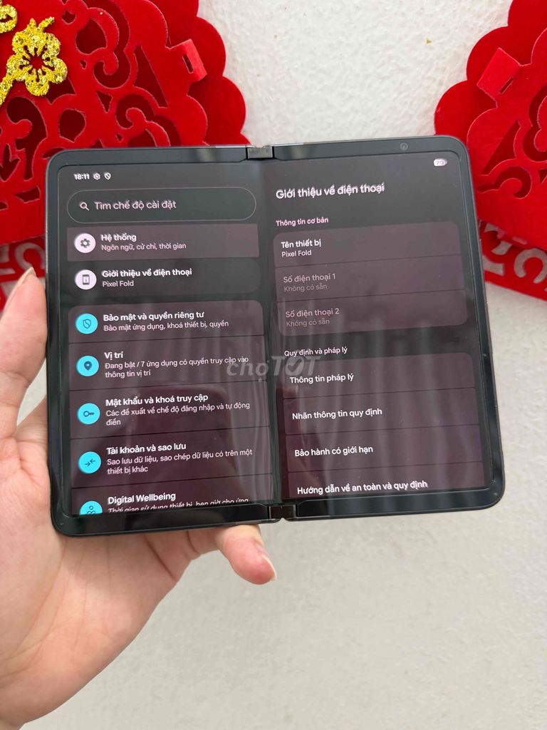 Google Pixel Fold Đen Điện thoại gập. Mua bán Điện thoại tại Quận Thanh Xuân Hà Nội được đăng bởi Lê Huỳnh Đức hình 1