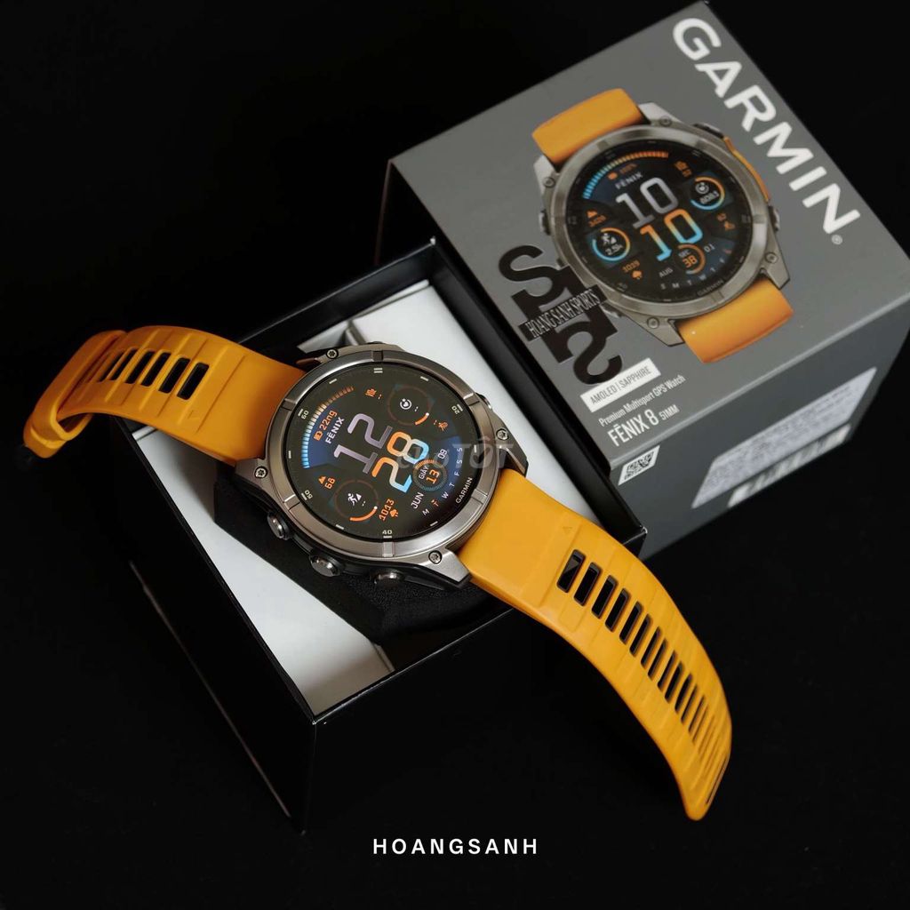 Garmin Fenix 8 51mm Amoled Sapphire Titan Cam FPT. Mua bán Thiết bị đeo thông minh tại Quận 11 Tp Hồ Chí Minh được đăng bởi HOÀNG SANH SPORTS hình 1