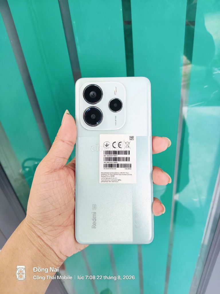 Xiaomi Redmi Note 14 5G 256GB Xanh. Mua bán Điện thoại tại Huyện Vĩnh Cửu Đồng Nai được đăng bởi thái  hình 1