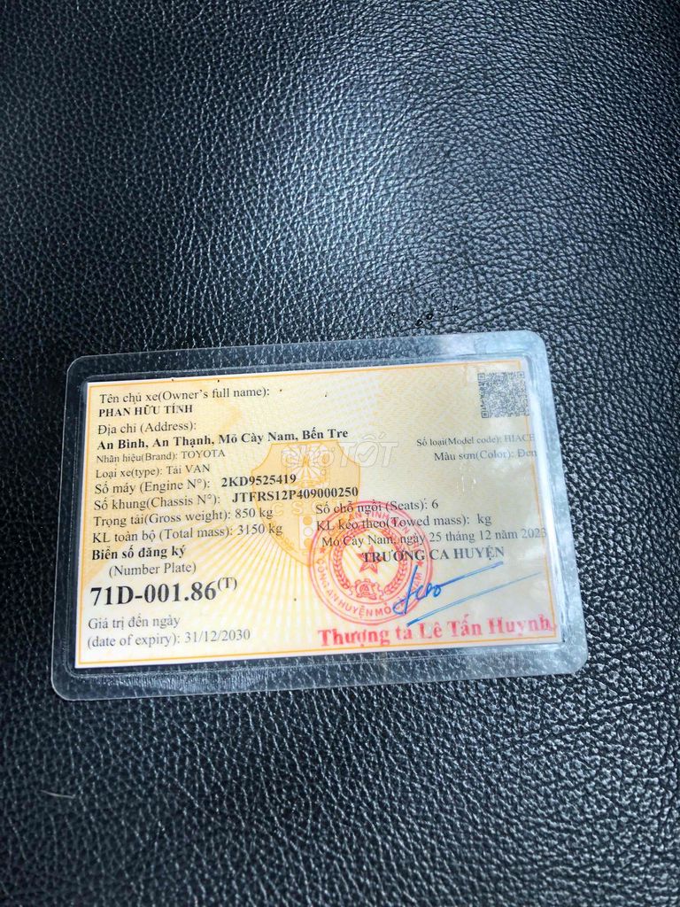 Toyota Hiace 2005 - 100000 km. Mua bán Ô tô tại Huyện Củ Chi Tp Hồ Chí Minh được đăng bởi Truong Vu hình 11