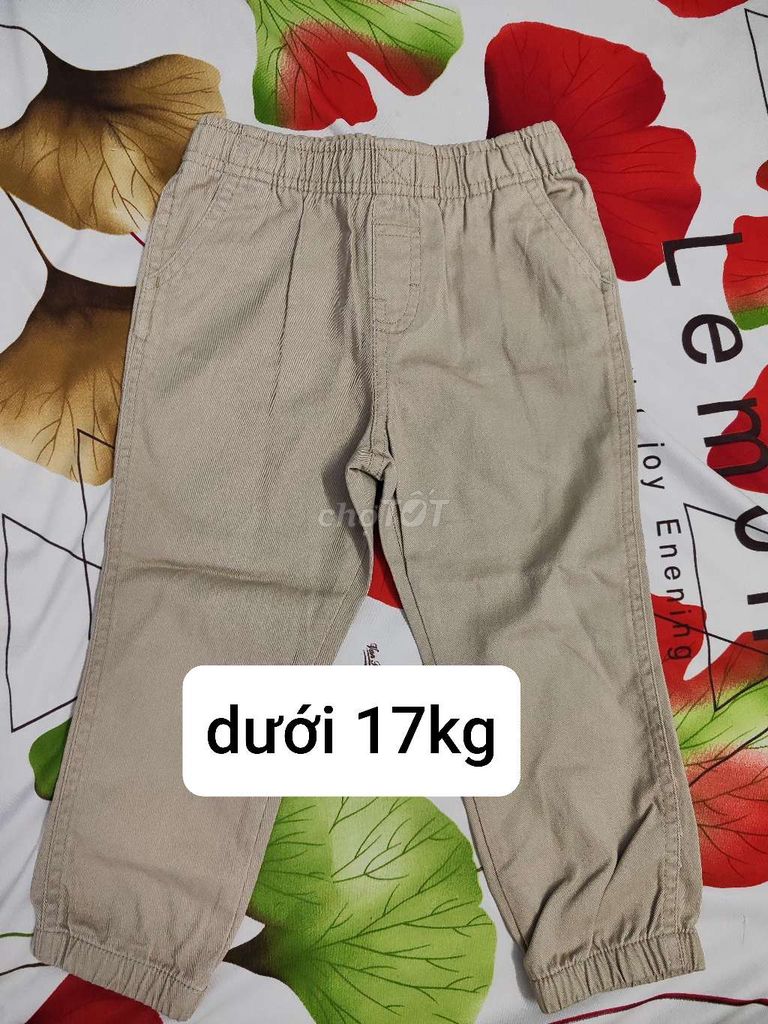 Quần kaki bé trai <17kg mới 100%