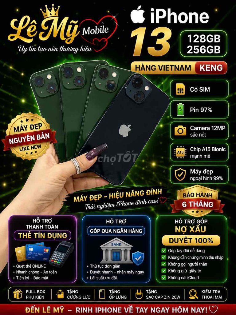 GÓP TAY ĐÔI NỢ XẤU ĐƯA 3990NHẬN 13-128GB ZINALL. Mua bán Điện thoại tại Quận Tân Phú Tp Hồ Chí Minh được đăng bởi LỆ MỸ mobile hình 1