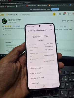 SAMSUNG S21 FE 8GB.256GB EXYNOS 2100 ZIN FULL CN