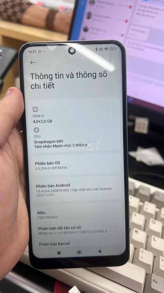 Xiaomi Redmi Note 12 128GB Xanh. Mua bán Điện thoại tại Quận Hoàng Mai Hà Nội được đăng bởi Hoàng Hoàng hình 1
