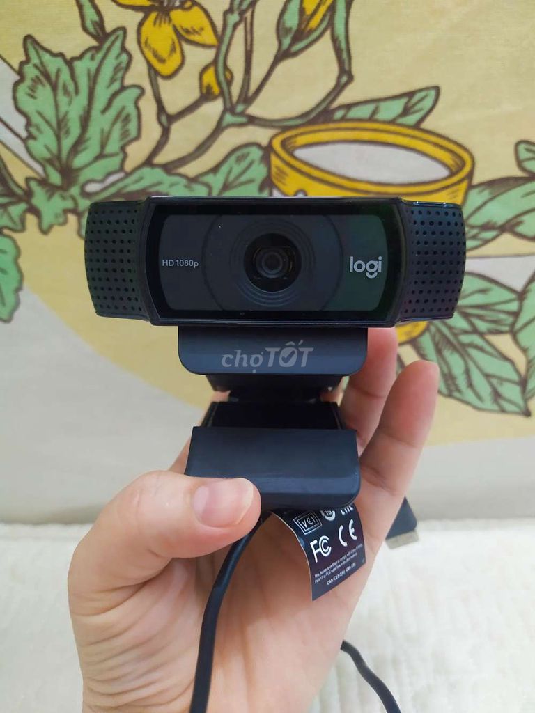 Webcam Logitech C920 Pro full HD 1080p 30FPS.