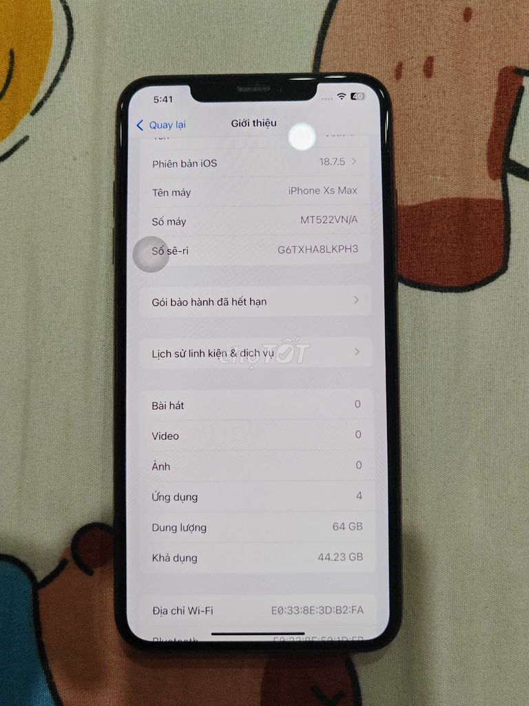 Apple iPhone Xs Max 64GB Vàng. Mua bán Điện thoại tại Quận Nam Từ Liêm Hà Nội được đăng bởi Zi hình 1