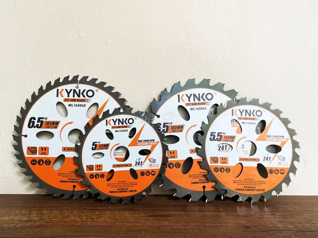 Lưỡi cưa gỗ KYNKO Ø125-165mm 24/40 răng. Mua bán Đồ chuyên dụng, Giống nuôi trồng tại Quận Ba Đình Hà Nội được đăng bởi MÁY ĐIỆN CẦM TAY KYNKO CHÍNH HÃNG hình 1