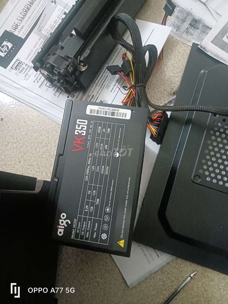 Nguồn máy tính aigo VK350 Đen. Mua bán Linh kiện (RAM, Card...) tại Huyện Bình Xuyên Vĩnh Phúc được đăng bởi Thuan Tran hình 1