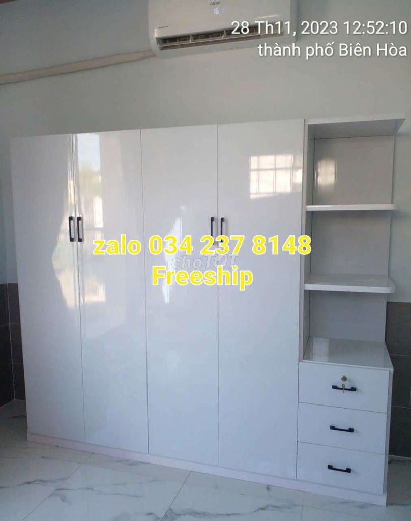 TỦ NHỰA ĐÀI LOAN 4 CÁNH 1 KỆ MÀU TRẮNG CÓ GƯƠNG. Mua bán Tủ, kệ gia đình tại Thành phố Thủ Dầu Một Bình Dương được đăng bởi Phương hoa hình 1