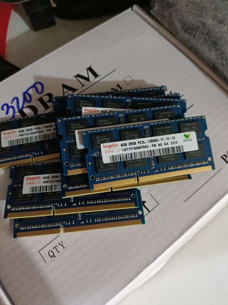 Ram pc3l 8g bus 1600 laptop bh 3 tháng