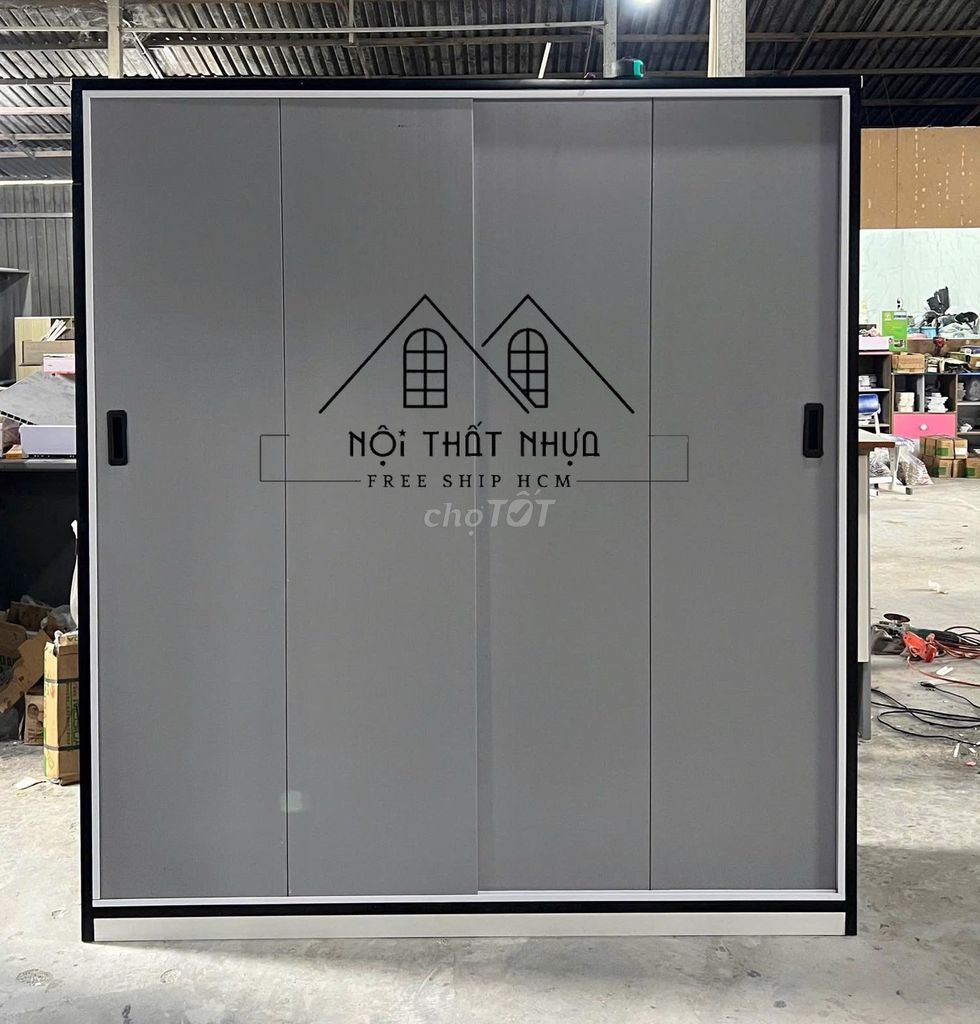 Tủ quần áo Nhựa 1m8x1m45 Mới. Mua bán Tủ, kệ gia đình tại Quận 8 Tp Hồ Chí Minh được đăng bởi Nội thất giá xưởng hình 1