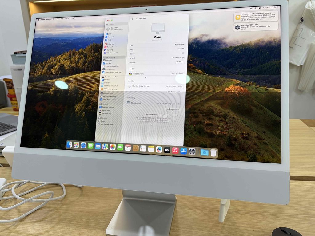 Apple iMac 24 inch M1 2021 8GB/256GB Trắng. Mua bán Máy tính để bàn tại Quận 10 Tp Hồ Chí Minh được đăng bởi Hiệp hình 1