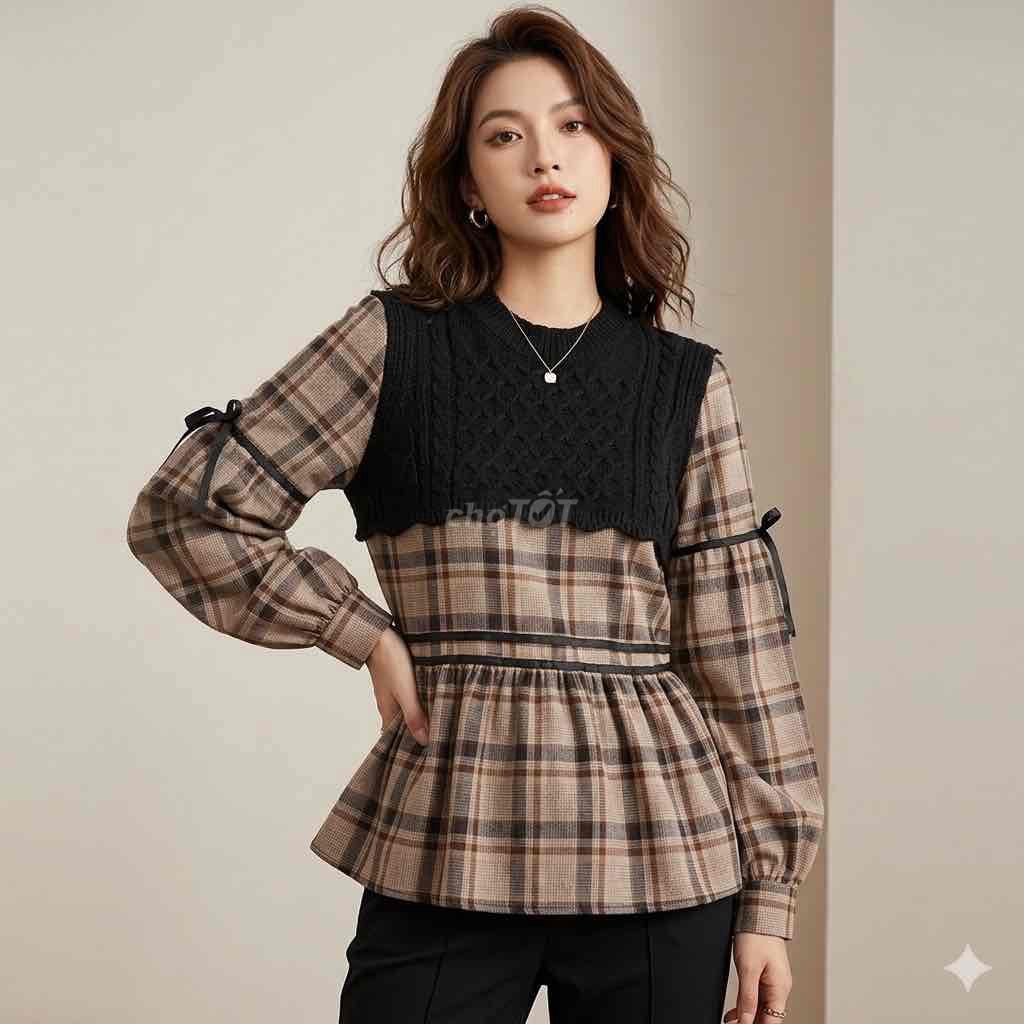 Áo sơ mi nữ Len size L. Mua bán Quần áo tại Huyện Hoài Đức Hà Nội được đăng bởi Lan Nguyen hình 1