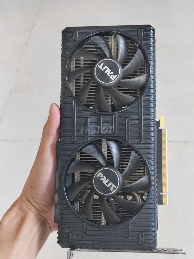 Card đồ họa Palit RTX 3060 Ti Dual 8GB GDDR6 Đen. Mua bán Linh kiện (RAM, Card...) tại Thị xã Tân Uyên Bình Dương được đăng bởi Rồng Lửa hình 1