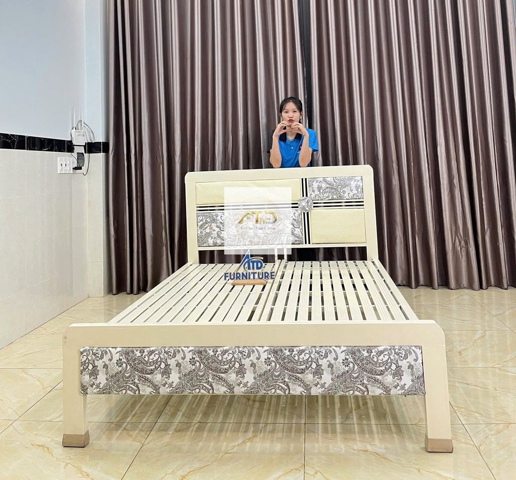 Giường sắt ⋉ Giường sắt ⋉ Giường sắt ⋉ Giường sắt. Mua bán Giường, chăn ga gối nệm tại Huyện Tân Phú Đồng Nai được đăng bởi Xưởng Nội Thất Sài Gòn  hình 1