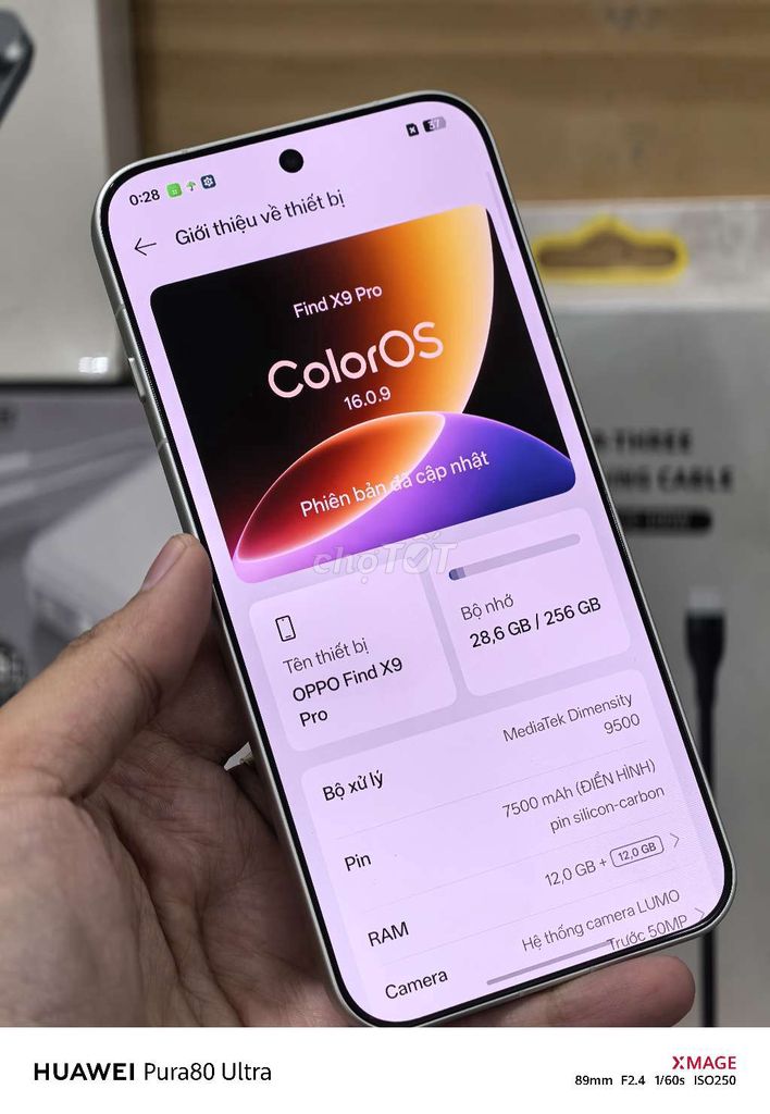 Oppo Find X9 Pro 12GB/256GB trắng 99% BH 01-2027. Mua bán Điện thoại tại Quận 8 Tp Hồ Chí Minh được đăng bởi Đam Mê Công Nghệ hình 1