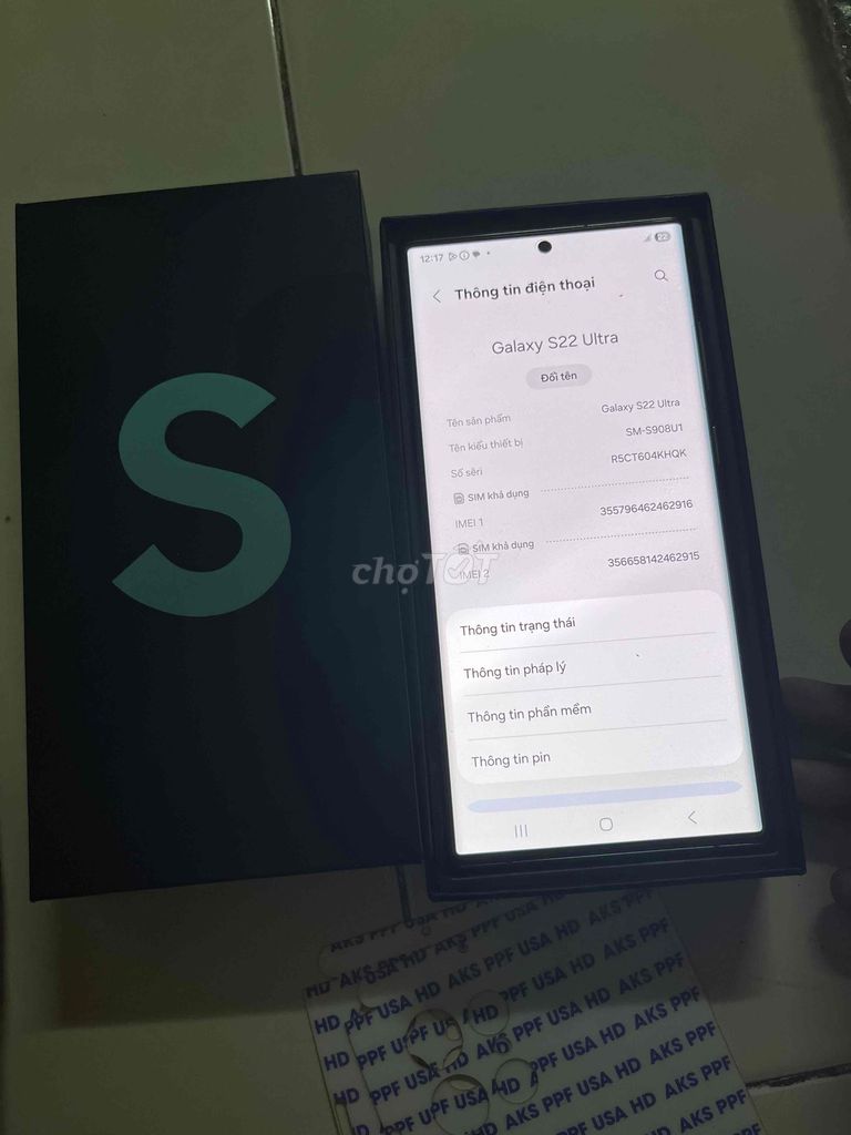 Samsung Galaxy S22 Ultra 128GB Mỹ Chính Hãng. Mua bán Điện thoại tại Huyện Hóc Môn Tp Hồ Chí Minh được đăng bởi Tuấn Đồ Dõm hình 1