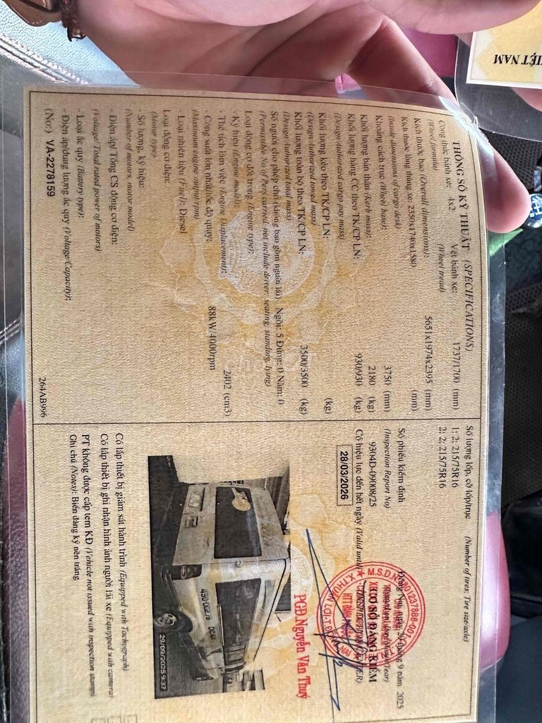 Ford Van 6 chô. Mua bán Xe tải, xe ben tại Huyện Giồng Trôm Bến Tre được đăng bởi Phúc Hậu Ky hình 8