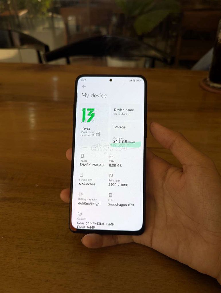 Xiaomi Black Shark 5 8/128. Mua bán Điện thoại tại Quận Bình Thuỷ Cần Thơ được đăng bởi KengBu hình 1