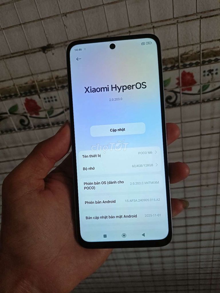 Xiaomi POCO M6 ram 6/128GB đẹp 99% còn bh. Mua bán Điện thoại tại Quận Bình Thuỷ Cần Thơ được đăng bởi CH Thuan Mobile hình 1